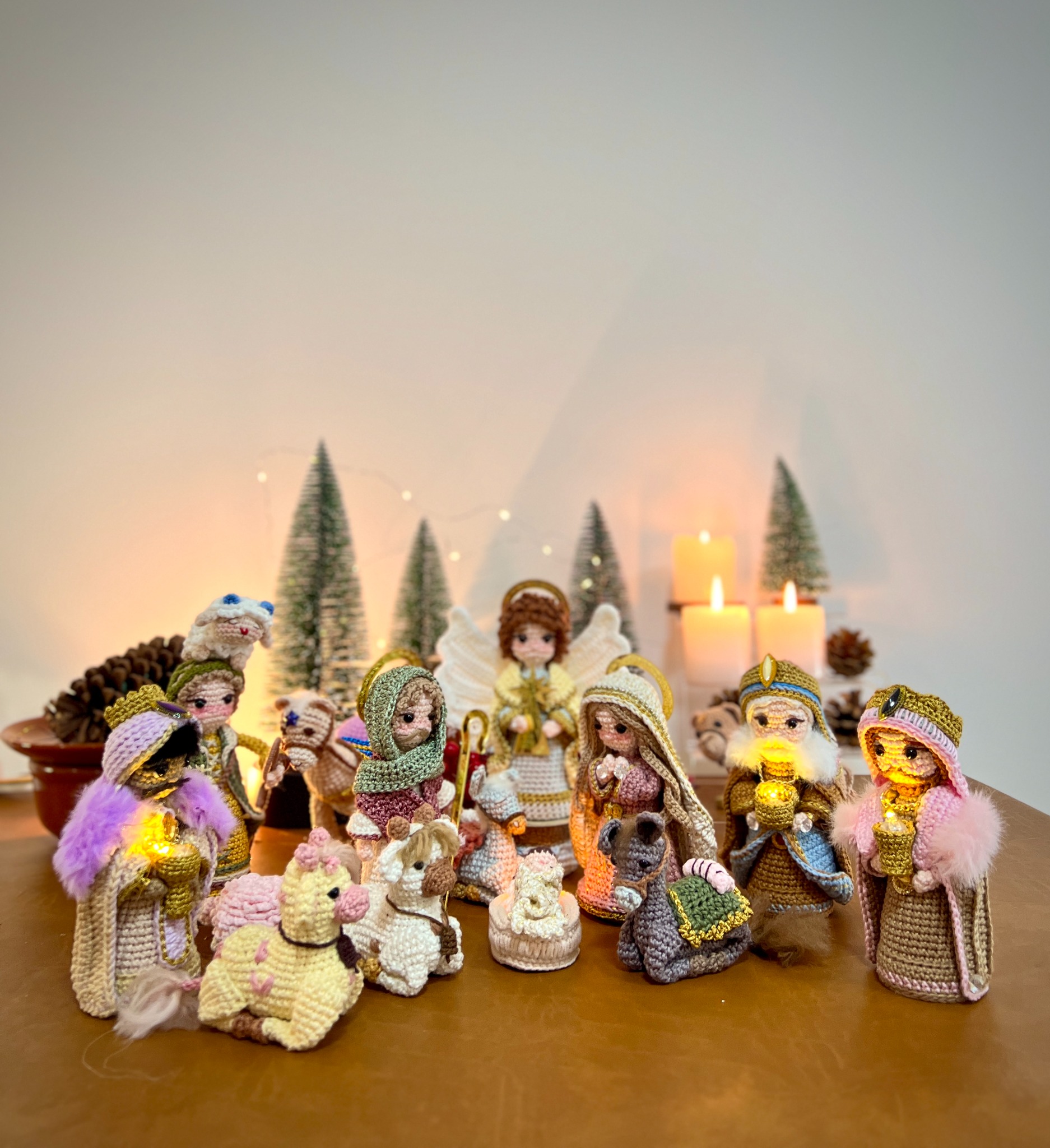 Presépio completo em amigurumi